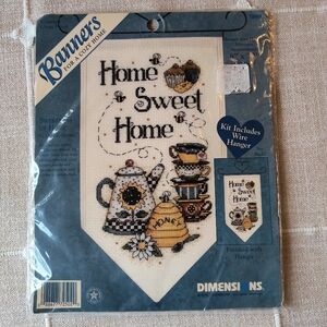 Home Sweet Home Banner Cross Stitch Kit